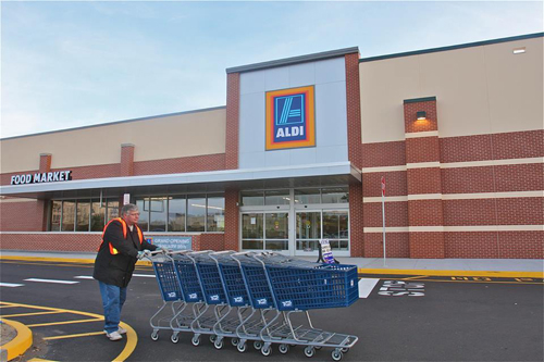 BARBARAELLEN KOCH PHOTO | Aldi will open on Route 58 in Riverhead Jan. 10, the company announced in a press release.