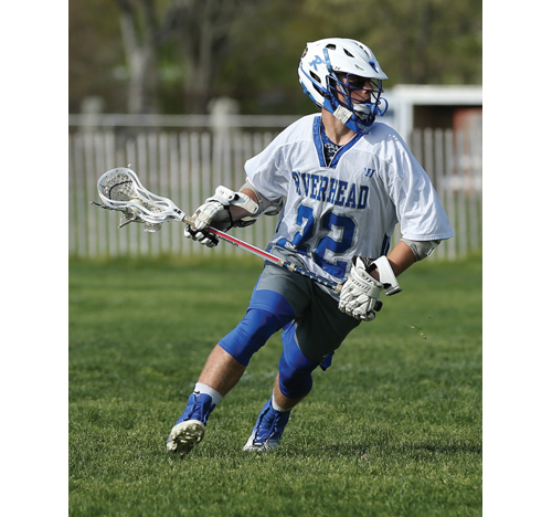 Riverhead senior Mark Andrejack will play in the midfield for the Blue Waves this season. (Credit: Daniel De Mato, file)