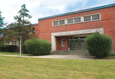 The state Armory building on Route 58. (Credit: file)