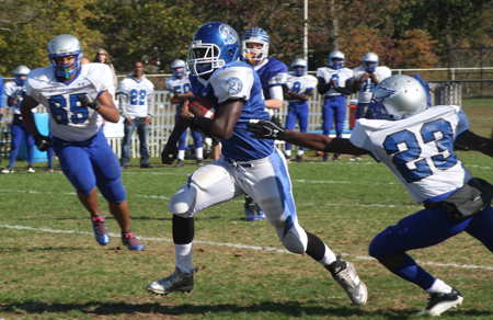 Bartlett BARBARAELLEN KOCH PHOTO | Riverhead senior Charles Bartlett scored one touchdown Saturday against Copiague.