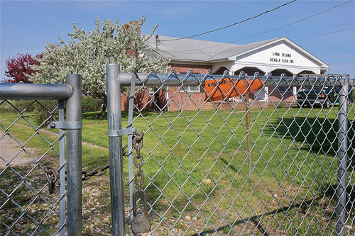 The former Long Island Beagle Club off Edwards Avenue in Calverton. (Credit: Barbaraellen Koch)