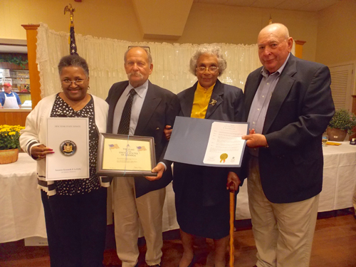 Betty Harris, Howard Waldman, Hattie Turner, and Ron Schmitt at Thursday's annual Heidi's Helping Angels fundraiser. (Credit: Joseph Pinciaro)