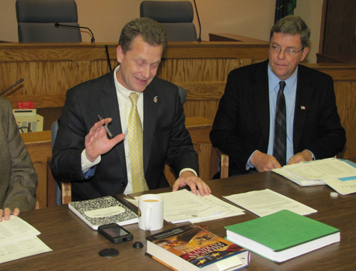 Sean Walter and the Holy Bible in Riverhead Riverhead Town Board