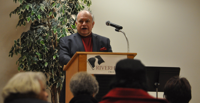 Bobby Goodale recites the "I Have a Dream Speech" Sunday. (Credit: Grant Parpan)