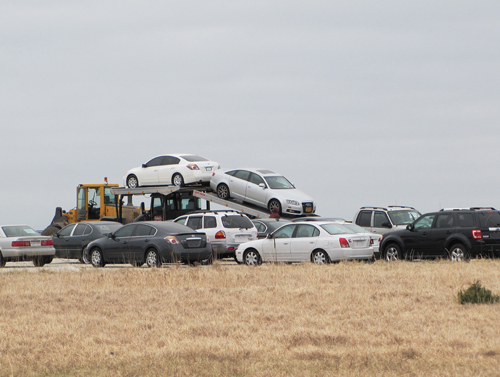 Sandy damaged cars stored in Calverton, EPCAL EPCAL, Calverton, Hurricane Sandy, Riverhead Town Board