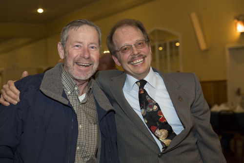 Dan Gilrein and a friend during the gala. (Credit: Courtesy LIFB)