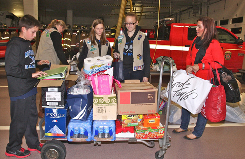 Riverhead firefighters help Sandy victims Superstorm Sandy, Riverhead Fire Department Mastic Shirley, Long Island