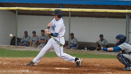 Ryan Gaffney hit a two-run home run for Riverhead Monday. (Credit: Robert O'Rourk)