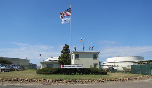 United Riverhead Terminal in Northville plans to convert two of the existing petroleum tanks on its property to gasoline storage tanks. (Credit: Tim Gannon)