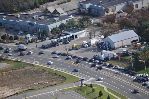 Gas lines in Riverhead Aerial shots, News-Review, Riverhead, Hess, gas lines