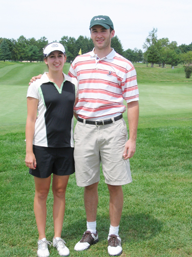 Golf JAY DEMPSEY PHOTO | Marie Santacroce and Evan Martilotta were this year's Island's End Club Champions.