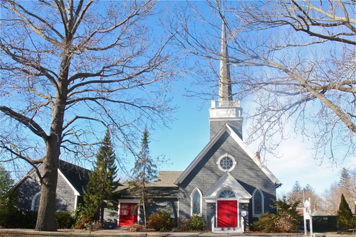 A Riverhead man was arrested last month after he allegedly attacked a homeless man with a hammer near the Grace Episcopal Church, officials said. (Credit: Barbaraellen Koch)