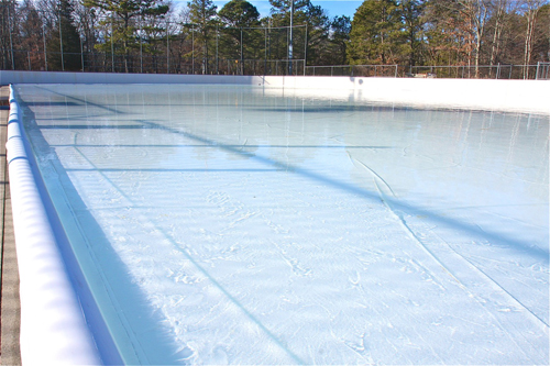 BARBARAELLEN KOCH FILE PHOTO | The temporary ice skating rink at Stotzky Park will open for the first time at 2 p.m. Thursday.