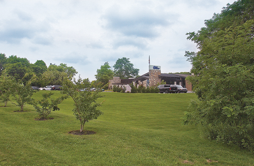 The Hotel Indigo is planning a two buildings that will house retail and catering on the eastern part of their property. (Credit: Barbaraellen Koch)