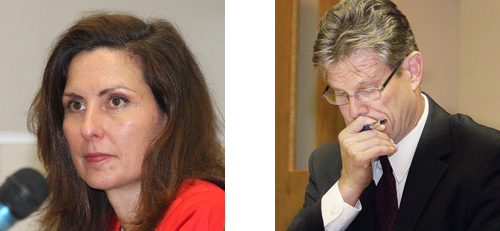 Lori Hulse and Bob Kozakiewicz will be running a primary for the town justice nomination. (Credit: Barbaraellen Koch file)