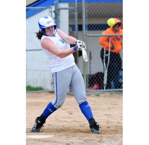 Riverhead's Karla Vanston went 2-for-2 Wednesday against Walt Whitman. (Credit: Bill Landon)