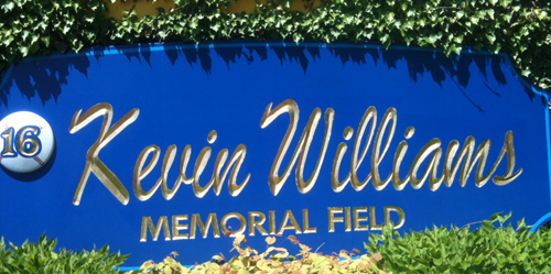 Shoreham-Wading River returned to its Kevin Williams Memorial Field on Saturday to defeat Elwood/John Glenn, 7-2, and even their Suffolk County Class A semifinal series at a game apiece. (Credit: Bob Liepa)