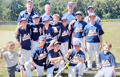 The Mattituck Mets 10-U baseball team. (Credit: Courtesy)