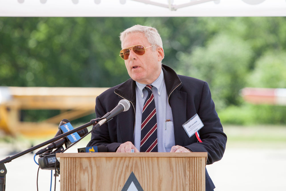 Jeff Clyman, CEO and president of the American Air Power Museum. (Credit: Katharine Schroeder)