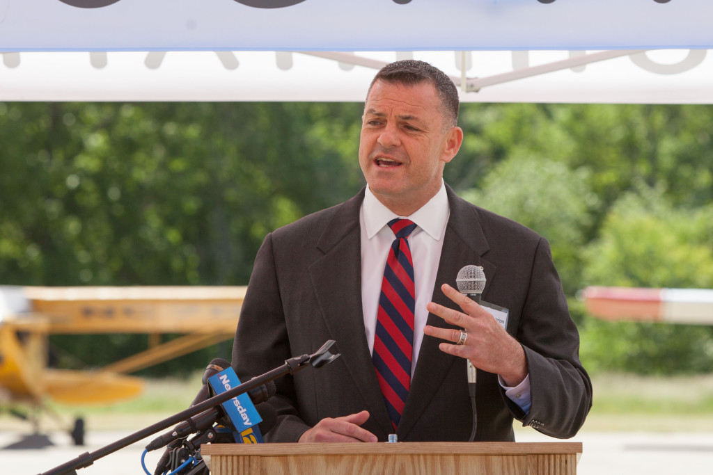 Retired Marine and congressional candidate David Bull Gurfein. (Credit: Katharine Schroeder)