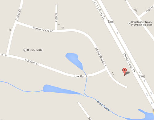 Riverhead police responded to a reported armed robbery at a home located on Maplewood Lane in Riverhead on Tuesday (Google Map Image)