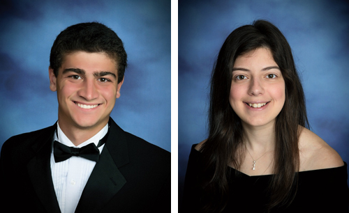 Noah Markewitz and Emily Behr. (Credit: Riverhead School District)