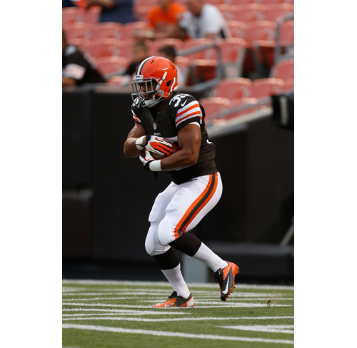 AP/SCOTT BOEHM PHOTO | Miguel Maysonet played in his first NFL game Thursday night as the Cleveland Browns won a preseason game against the St. Louis Rams.