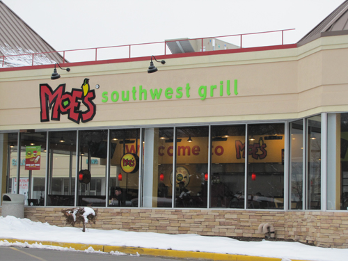 Moe's Southwest Grill in Hampton Bays. Photo by Tim Gannon.
