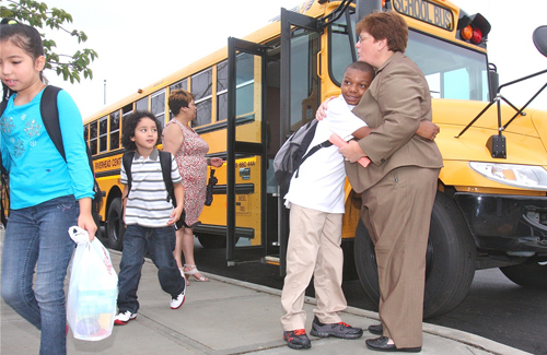 First day of school at Phillips Avenue Riverhead Central School District, Phillips Avenue Elementary School