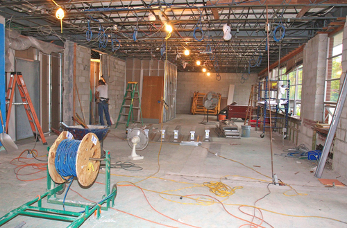 Work at the Phillips Avenue school Phillips Avenue Elementary School, Riverhead School District