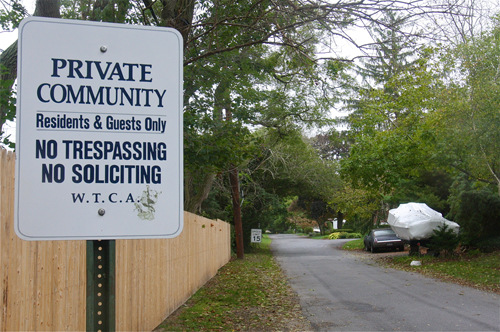 East Street in Jamesport, a private road. (Credit: Barbaraellen Koch file)