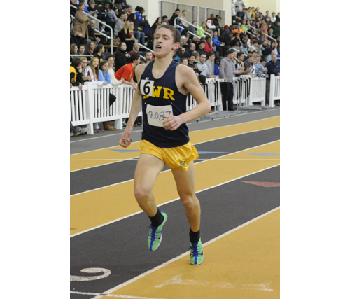 ROBERT O'ROURK PHOTO | Shoreham-Wading River junior Ryan Udvadia finished 10th in the 3,200 at the state meet Saturday.
