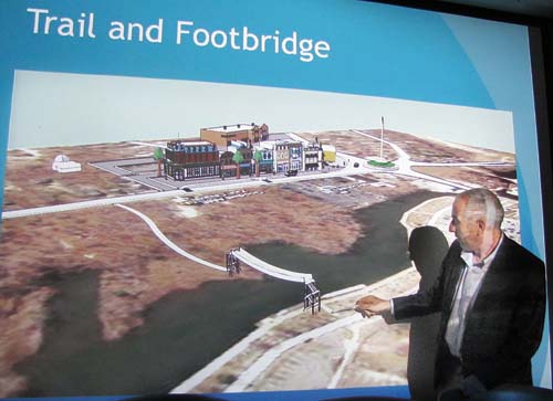 TIM GANNON PHOTO | Legislator Jay Schneiderman presented his vision for Riverside at a civic meeting last week.
