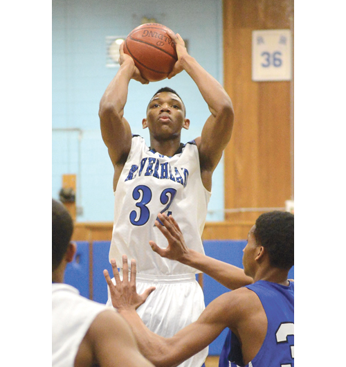 The Riverhead Boys Basketball Booster Club is hosting an alumni game Dec. 13. Brandon Tolliver graduated last year. (Credit: Robert O'Rourk, file)