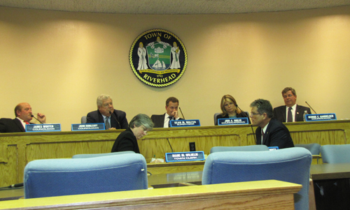 Riverhed Town Board adopts 2013 budget Riverhead Town Board, Riverhead Town Hall,