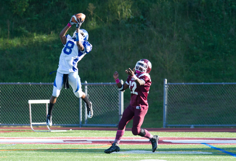Riverhead football Blue Waves, Quinn Funn, Walt Whitman