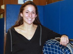 JENNIFER GUSTAVSON PHOTO | Carolyn Carrera received a medal for being a High School Heisman finalist.