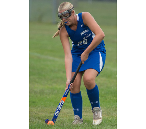 Amanda Baron, a four-year starter, anchors Riverhead's defense at left back. (Robert O'Rourk photo)