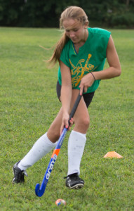 ROBERT O'ROURK PHOTO | Maria Dillingham, an all-conference center forward who was one of the top scorers in Suffolk County last year, is one of the players Riverhead is building around.