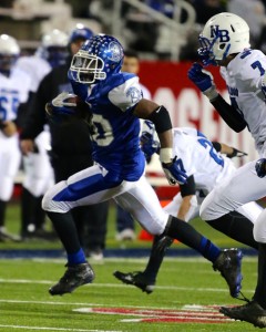 Riverhead football player Quinn Funn