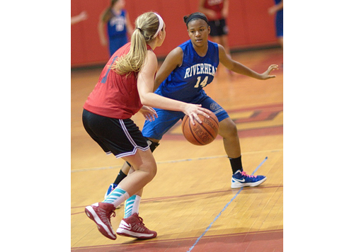 GARRET MEADE PHOTO | Kim Ligon is a rarity on the Riverhead roster — a player with varsity experience from last season.