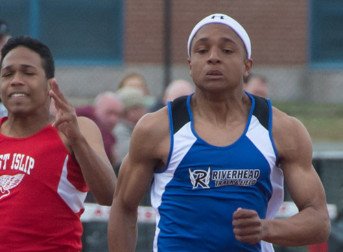 Jacob Robinson, pictured in a meet last year, set the school record Saturday in the 400-meter dash. (Credit: Robert O'Rourk, file)