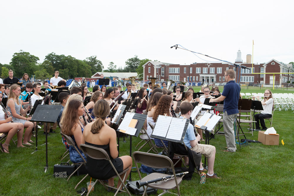 RHS Freshman and Senior Band led by Mr. Jason Rottkamp.