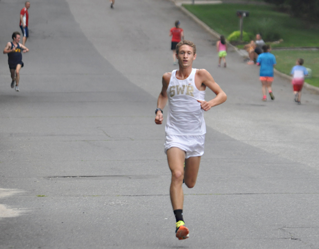 Shoreham-Wading River graduate Ryan Udvadia ('14) won the annual July 4 5K race Saturday morning. (Credit: Joe Werkmeister)