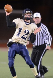 Shoreham-Wading River football player Danny Hughes