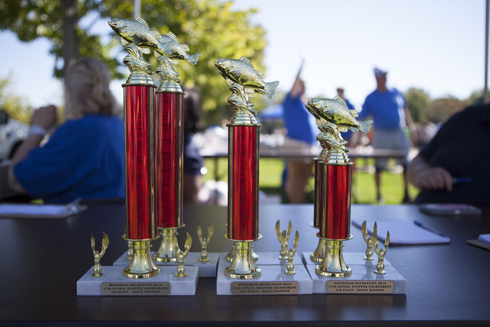 Trophies await the winners.
