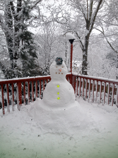 Eric Biegler found a new use for his yellow golf balls in Sound Park Heights.