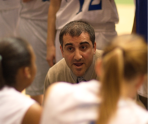 Dave Spinella on the sideline during a 2012 game. (Credit: Garret Meade, file)