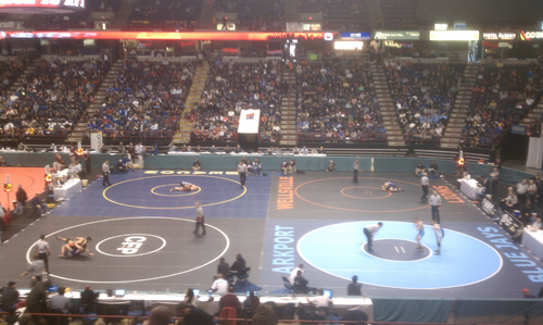 The view inside Times Union Center for the 2013 state tournament. (Credit: Joe Werkmeister, file)