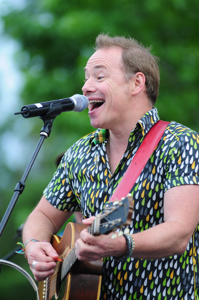 Brady Rymer wows the crowd Saturday night in downtown Riverhead.